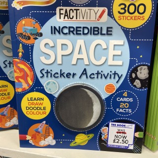 Space Sticker activity book