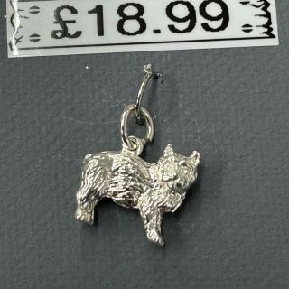 Sterling silver cat charm