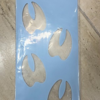 Reindeer Footprint Stencil