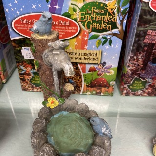 Fairy garden tap and pond