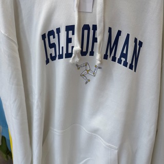 Isle of Man Adult Hoodie white XXL