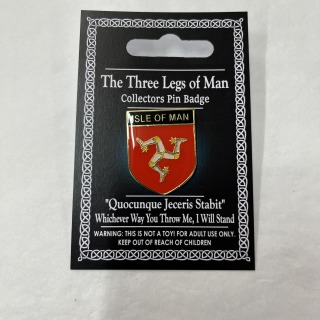 Large shield pin badge
