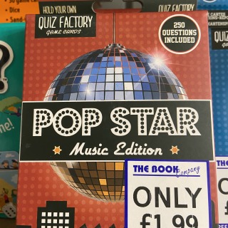 Quiz cards pop music edition