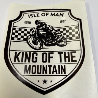 King of mountain sticker