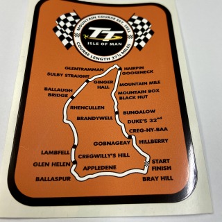 TT orange course sticker