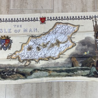 Isle of Man old map teatowel