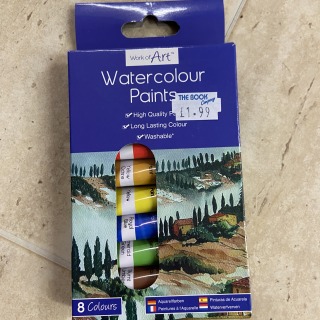 Watercolour paint tubes